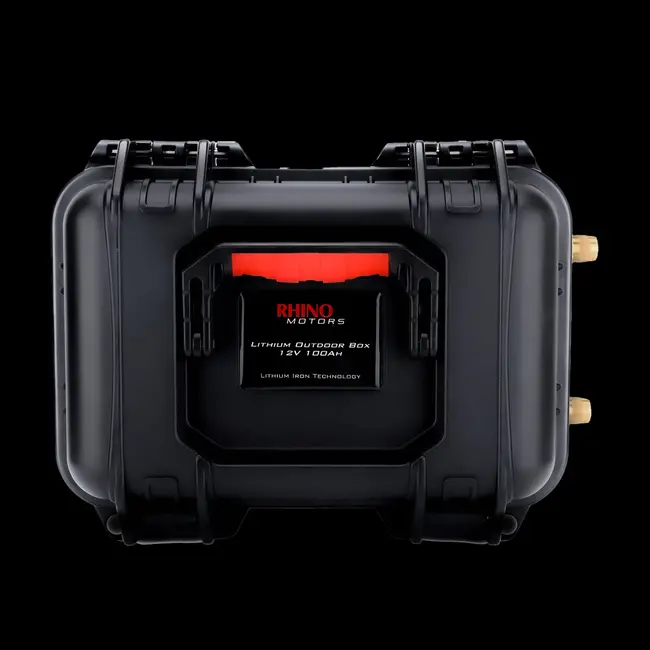 Acumulator si Cutie Transport Lithium Outdoor Box 12V, 100Ah Rhino Motors
