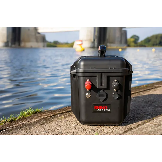 Acumulator si Cutie Transport Lithium Outdoor Box 12V, 100Ah Rhino Motors