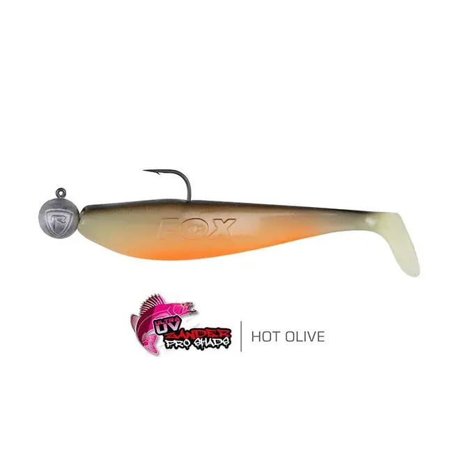 Fox Rage Loaded Zander Pro Shads cu Jig, 7.5cm, 5g,1/0, pret/buc