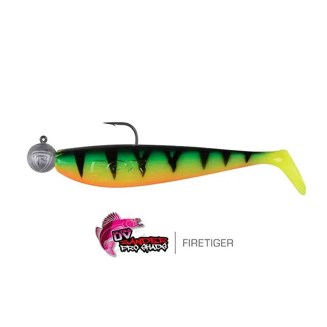 Fox Rage Loaded Zander Pro Shads cu Jig, 7.5cm, 5g,1/0, pret/buc