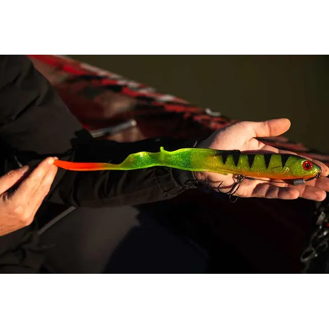 Grub Fox Rage Slick Eel Loaded, UV Perch, Nr.1/0, 28cm