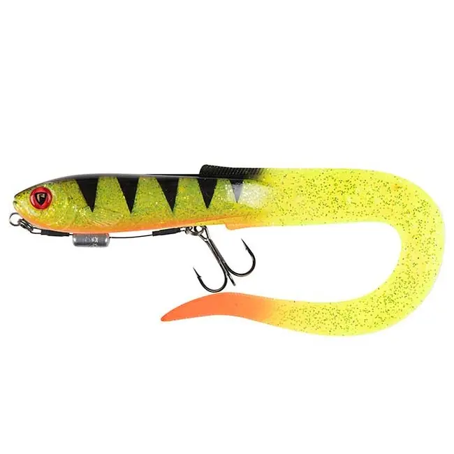 Grub Fox Rage Slick Eel Loaded, UV Perch, Nr.2/0, 35cm