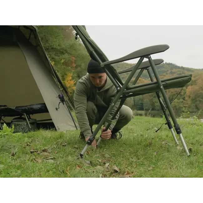 Scaun Pescuit Delphin ErgoCarp – Confort ergonomic si stabilitate maxima