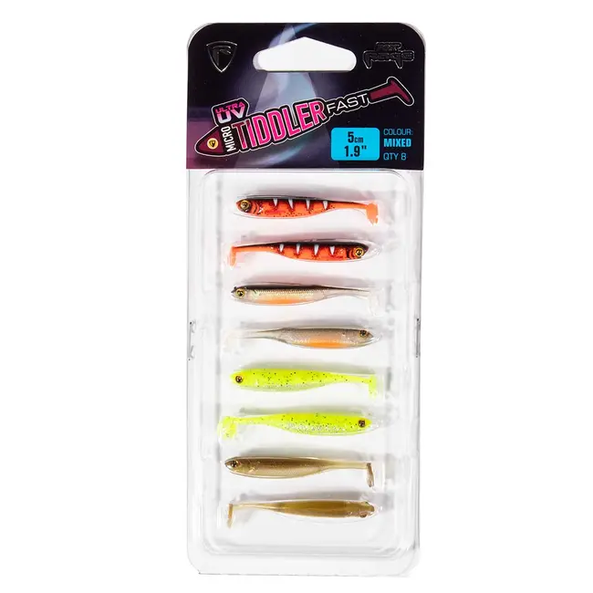 Set Shaduri Fox Rage Micro Tiddler Fast Rage UV Micro TF, 4cm, 8buc/plic
