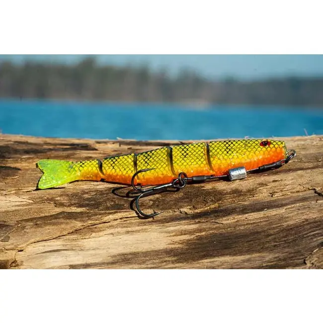 Shad Armat FOX Rage Loaded Jointed Pro Shad, UV Natural Perch, 18cm, 52g, Nr.1/0