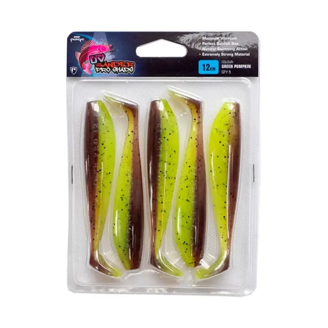 Shad Fox Rage Zander Pro Ultra UV, Green Pumpkin, 7.5cm, 5buc/blister