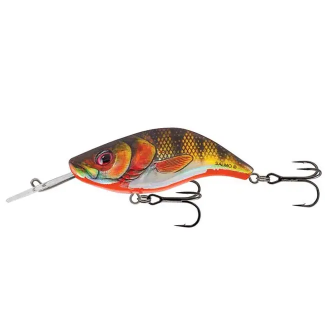 Vobler Salmo Sparky Shad Floating, Yellow Holographic Shad, 4cm, 3.5g