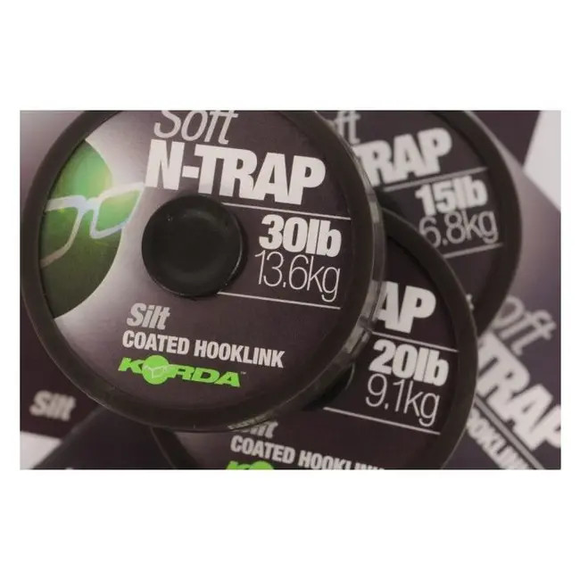 Fir Textil Cu Camasa Korda N-Trap Soft Coated Hooklink Silt, 20m