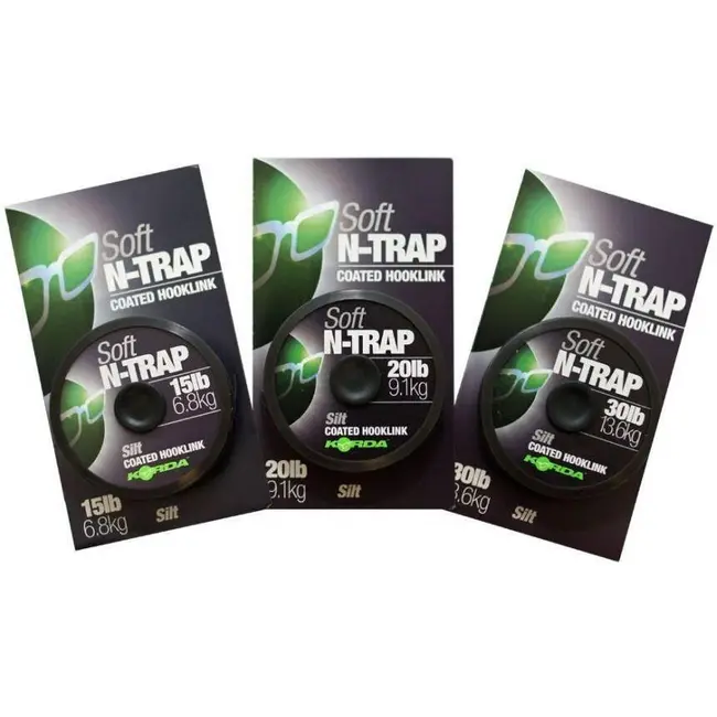 Fir Textil Cu Camasa Korda N-Trap Soft Coated Hooklink Silt, 20m