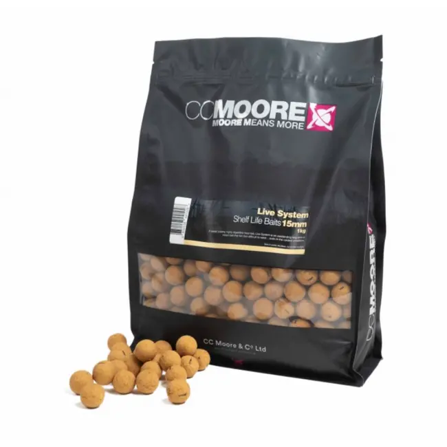 Boilies CC Moore Live System Shelf Life Baits Boilies, 1kg, 15mm