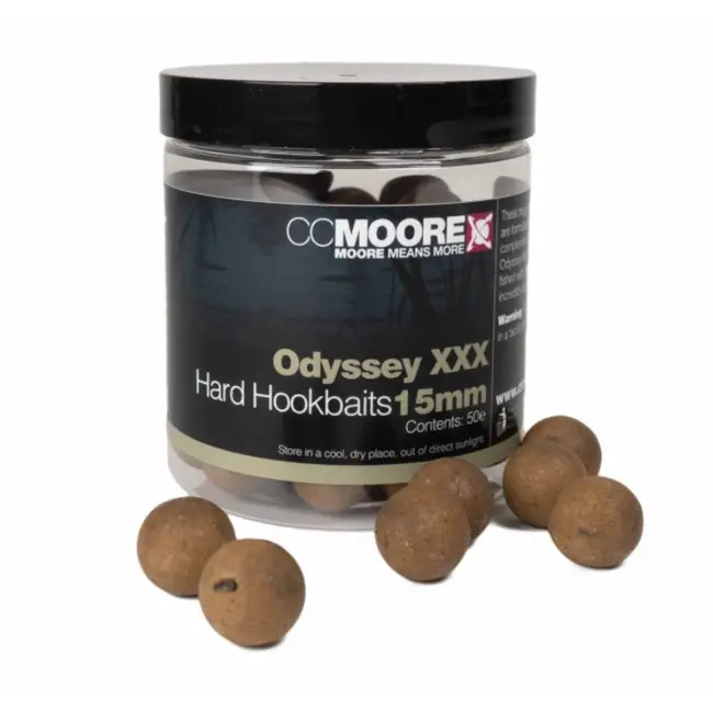 Boilies Tari de Carlig CC Moore Odyssey XXX Hard Hookbaits, 15mm 50buc/borcan