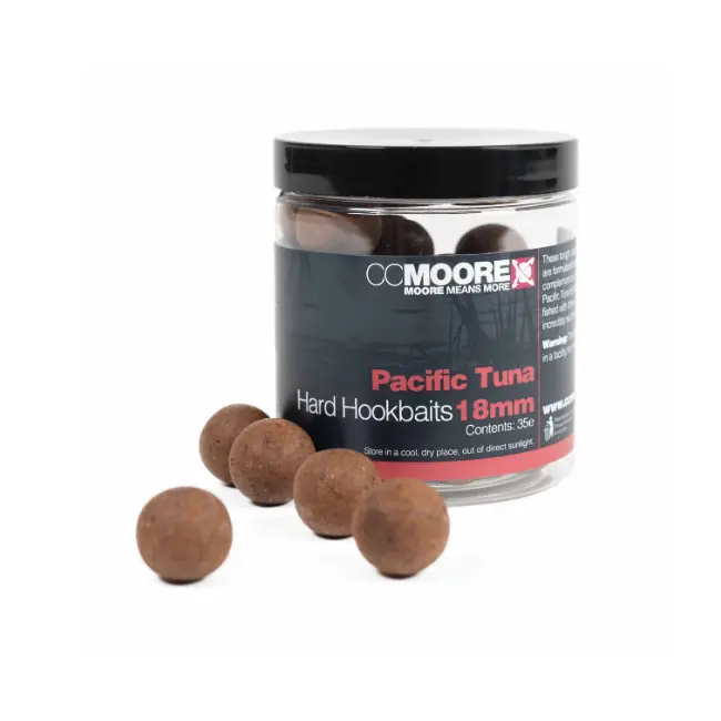Boilies Tari de Carlig CC Moore Pacific Tuna Hard Hookbaits, 18mm 35buc/borcan