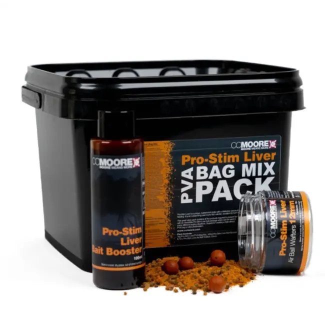 Pachet Nada CC Moore Pro-Stim Liver PVA Bag Mix Pack Bucket, 1kg