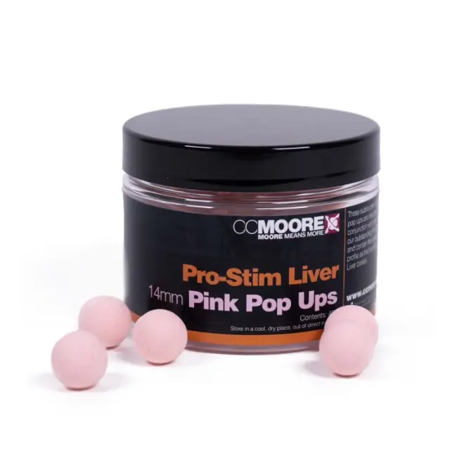 Pop-Up CC Moore Pro-Stim Liver, 12mm, 55buc/borcan, Roz