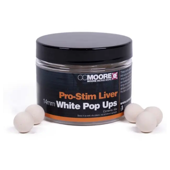 Pop-Up CC Moore Pro-Stim Liver, 12mm, 55buc/borcan, Alb
