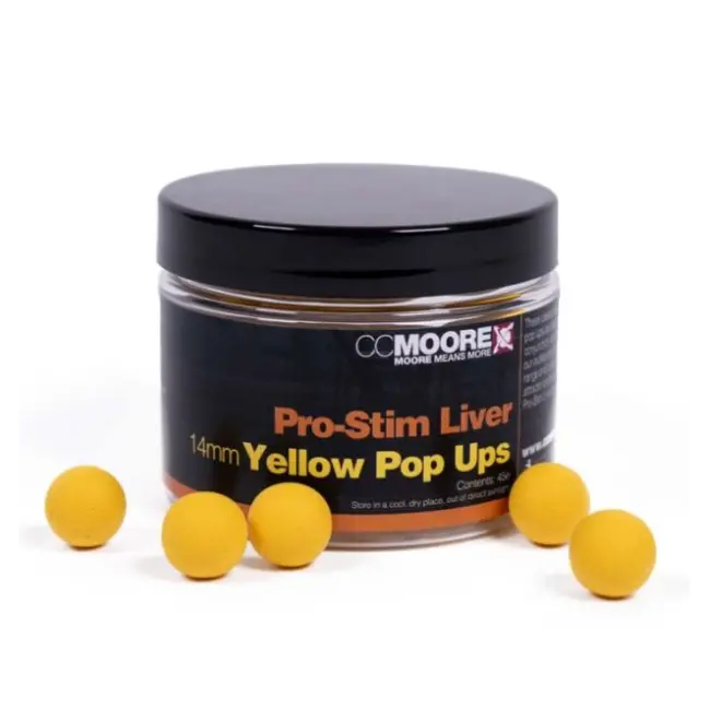 Pop-Up CC Moore Pro-Stim Liver, 12mm, 55buc/borcan, Galben
