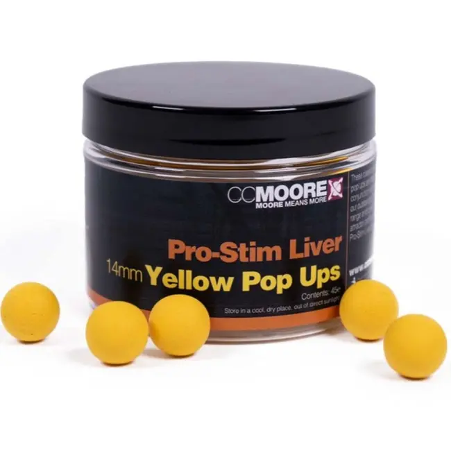 Pop-Up CC Moore Pro-Stim Liver, 14mm, 45buc/borcan, Galben