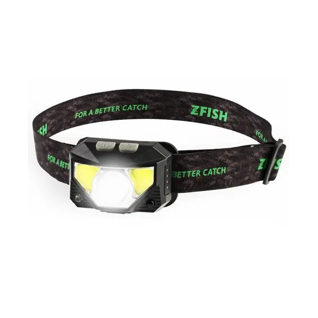 Lanterna de Cap ZFish Neonix - Senzor Miscare,360 Lumeni, Lumina Rosie Anti-Insecte