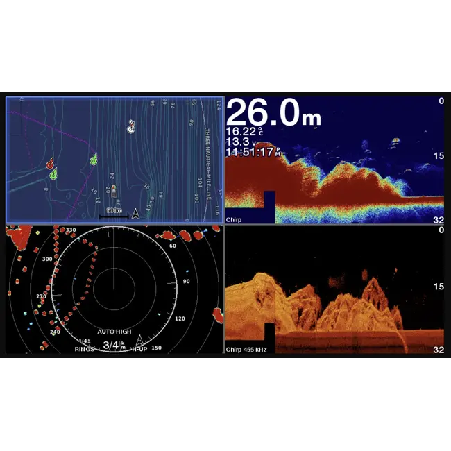 Sonar Chartplotter Garmin GPSMAP 1022xsv CHIRP, SideVu, ClearVu, fara Sonda