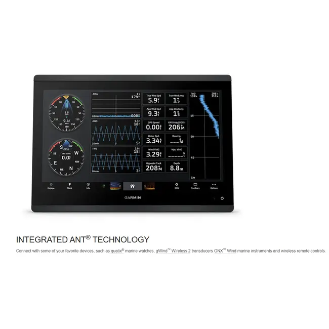 Sonar Chartplotter Garmin GPSMAP 1623xsv, Worldwide SideVu ClearVu CHIRP, fara Sonda