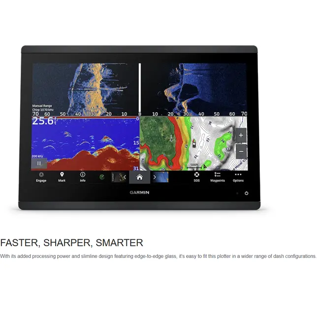 Sonar Chartplotter Garmin GPSMAP 1623xsv, Worldwide SideVu ClearVu CHIRP, fara Sonda