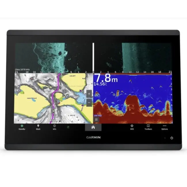 Sonar Chartplotter Garmin GPSMAP 1623xsv, Worldwide SideVu ClearVu CHIRP, fara Sonda