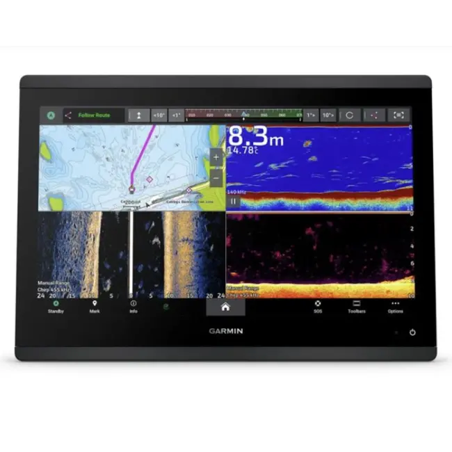 Sonar Chartplotter Garmin GPSMAP 1623xsv, Worldwide SideVu ClearVu CHIRP, fara Sonda