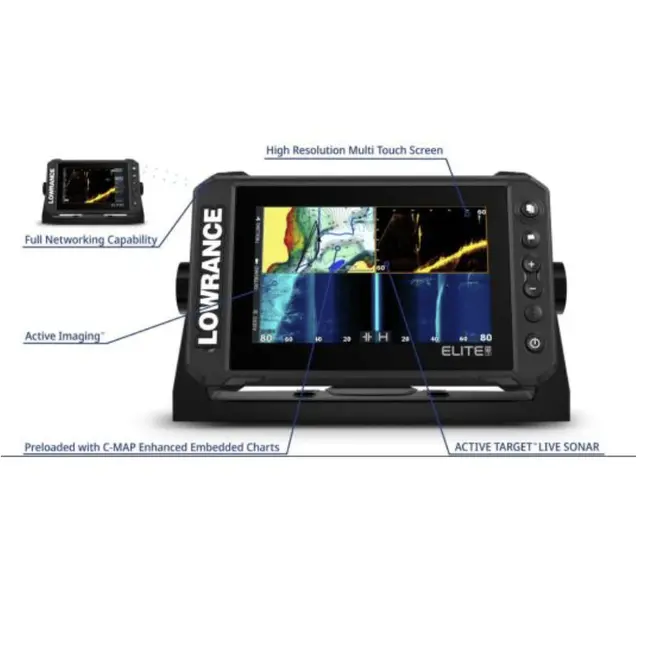 Sonar pescuit Lowrance Elite FS 9 (ROW), sonda Active Imaging 3-in-1