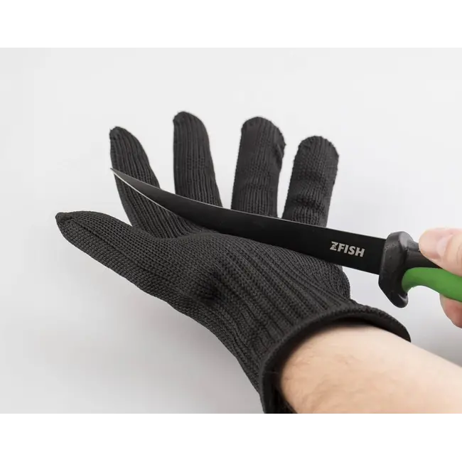 Set Cutit ZFish Fillet Combo - Cu Manusa Kevlar si Piatra Ascutit
