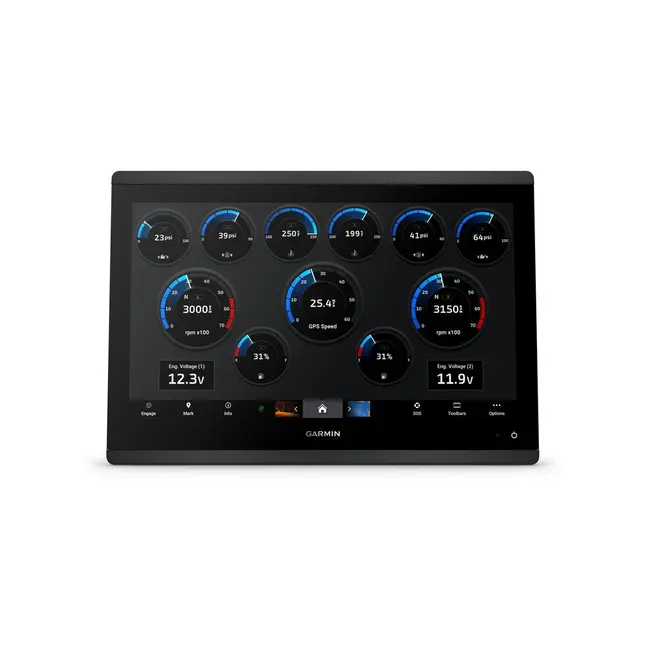 Sonar Chartplotter Garmin GPSMAP 1623xsv, Worldwide SideVu ClearVu CHIRP, fara Sonda