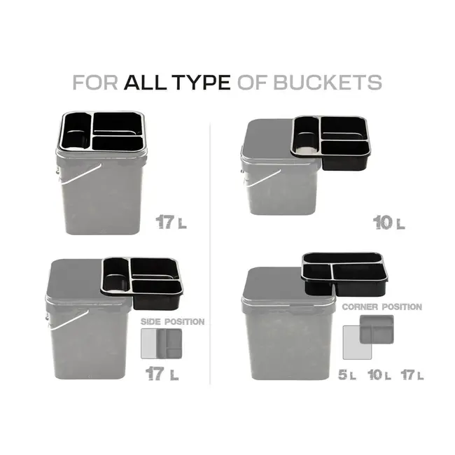 Tava Compartimentata ZFISH pentru Galeata 17L - 3 Compartimente