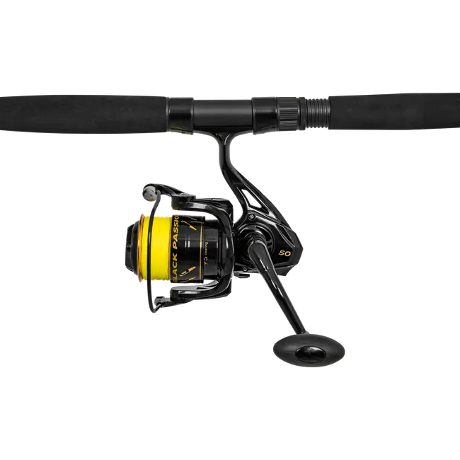 Combo BLACK CAT Hard Core Combo Spin Rod 2.4m, 20-200g, 2seg + Black Passion FD 50 Reel + Fir Textil