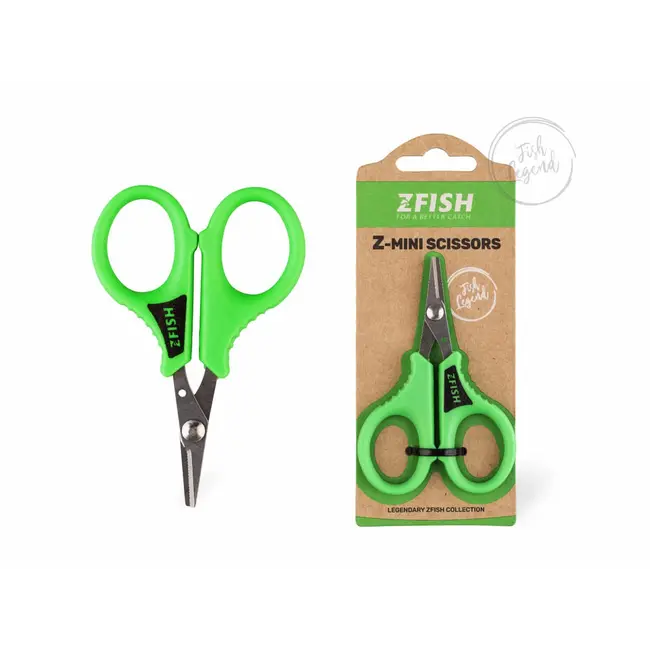 Foarfeca ZFish Z-Mini Scissors - Lama Zimtata pentru Taiat Fir Textil