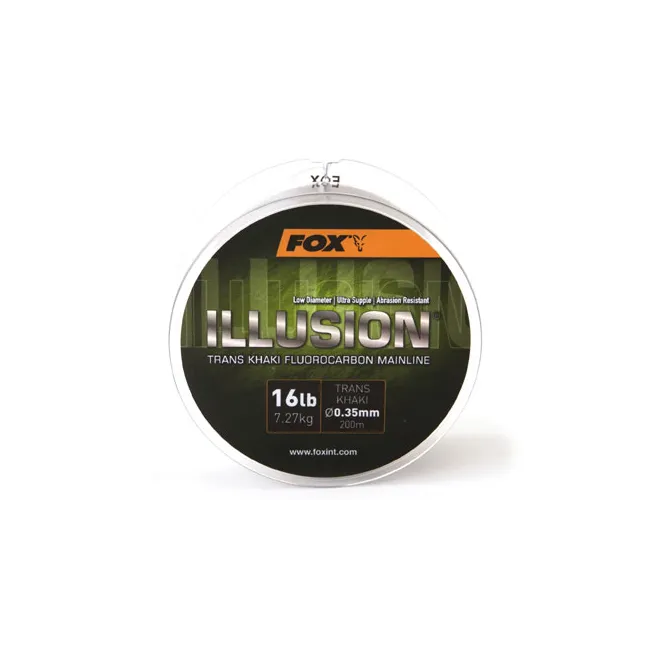 Fir Flurocarbon Fox Illusion Trans Khaki, 200m, 16lb/0.35mm, 7.27kg