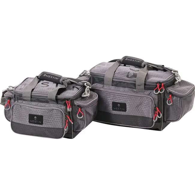 Geanta Accesorii Westin W4 Lure Loader + 4 Cutii, Small, Titanium Black, 43x25x22cm