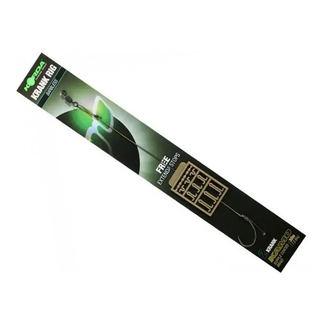 Montura Korda Krank Ready Rig Barbed + Free Extenda Stops, 1buc/blister