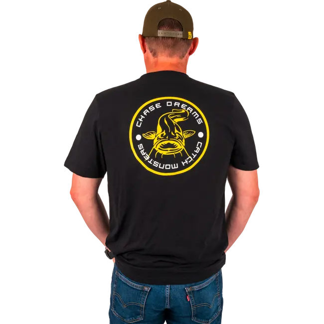 Tricou BLACK CAT Black Tee Chase Dreams,Negru