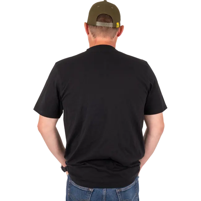 Tricou BLACK CAT Black Tee Distressed Logo