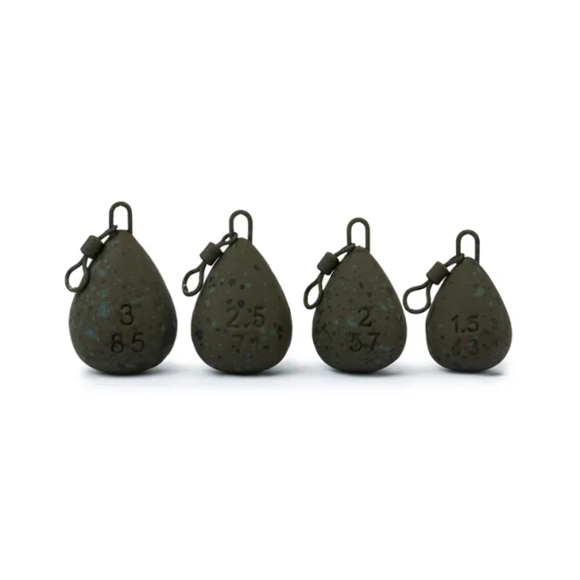 Plumb Para cu Vartej FOX Camotex Pear Swivel Lead