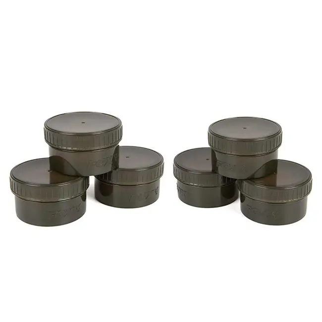 Set Borcane Momeala Fox Edges Hookbait Pots, Half, 6buc/set