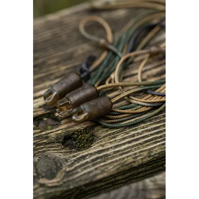 Monturi Leadcore Fox Edges Heli Clip Rigs Natural, 50lb, 75cm,3buc/pachet