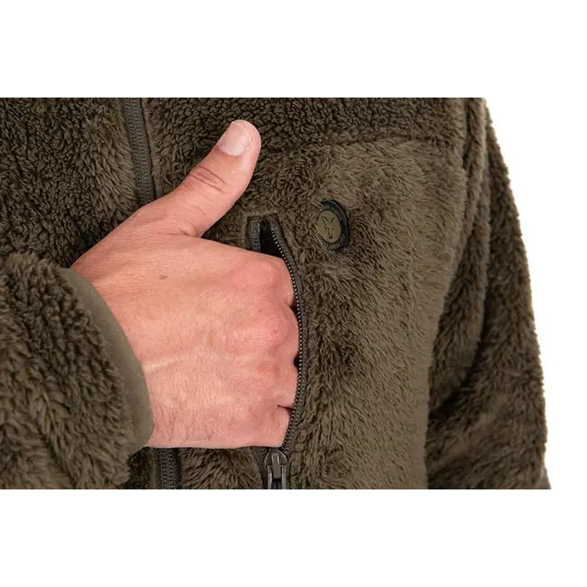Jacketa Fox HD Prem Full Zip Teddy Jacket Khaki