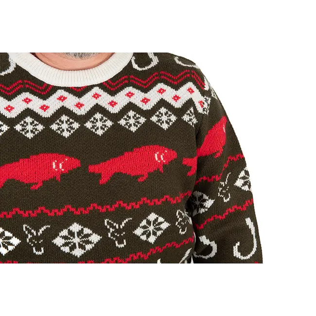 Pulover Tricotat Fox Xmas Jumper