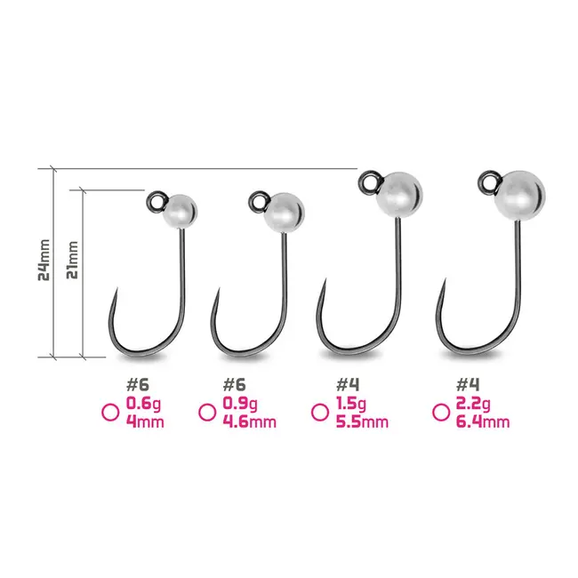 Jig Tungsten Delphin T-AREA BL, 5 buc - Argintiu