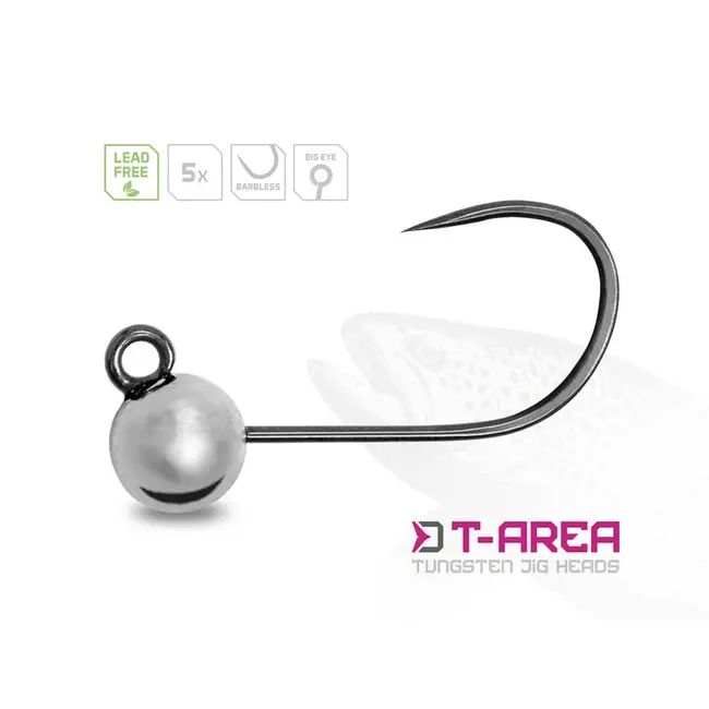  Jig Tungsten Delphin T-AREA BL, 5 buc - Argintiu