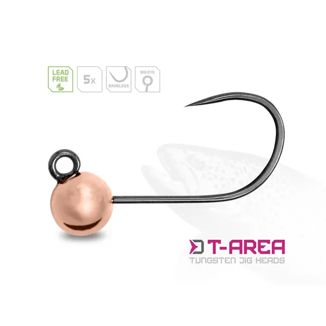  Jig Tungsten Delphin T-AREA BL , 5 buc - Cupru