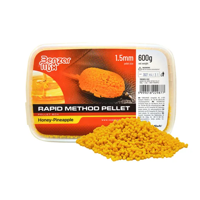 Pelete Benzar Method Rapid, 1.5mm, 600g, Miere Ananas