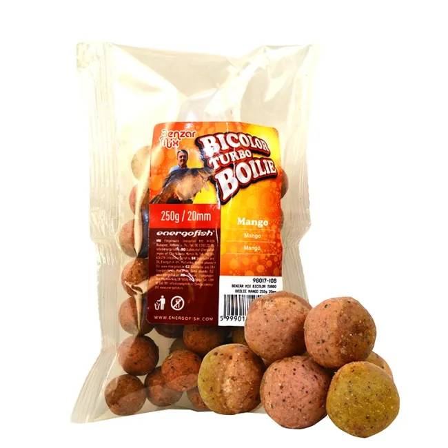 Boilies de Carlig Benzar Mix Turbo Bicolor, 20mm, 250g, Miere Ananas