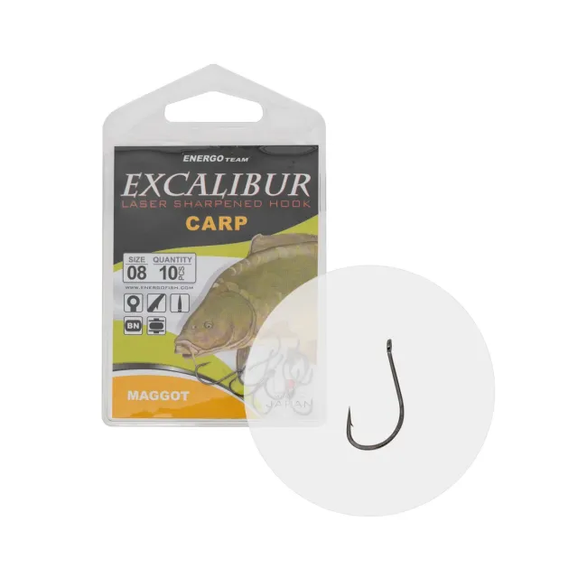 Carlige EnergoTeam Excalibur Carp Maggot NS 10buc/plic