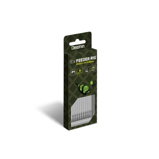 Carlige Legate Feeder Delphin Braided Sting Rig Chinu ,10 buc/buc